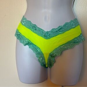 Women’s Lace-Trim Hipster Panty in Lime Green